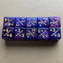 Dados Magic D6 contador +1/+1 Nebula Purpura