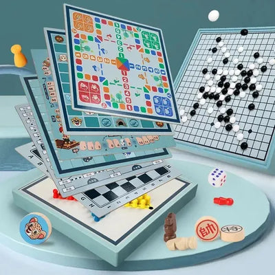 Ajedrez Multi-Juegos 8 en 1 | Juegos de mesa para todas las edades en PiedraBruja Chile