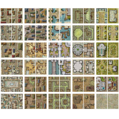 Big Book of Battle Mats Streets, Sewers & Cemeteries | Dungeons & Dragons y accesorios D&D en PiedraBruja Chile
