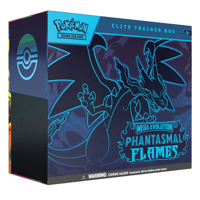 Mega Evolution Phantasmal Flames Elite Trainer Box ESP | Pokémon TCG, sobres, cartas pokemon y coleccionables en PiedraBruja Chile