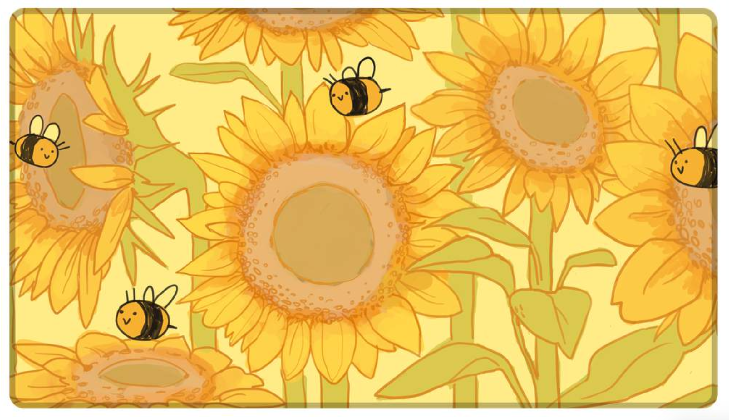 Playmat BEE HAPPY - Arte por: @catcam