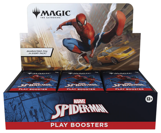 Magic The Gathering: Universes Beyond Marvel Spider Man - Play Booster Display