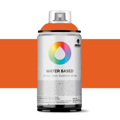 Imprimante Spray Base Agua Color Azo Naranjo Oscuro Water Based 300ml MTN