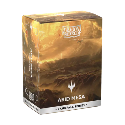 Matte Dual Art Sleeves - Landfall Series Arid Mesa x100 | Fundas y accesorios Dragon Shield para cartas TCG en PiedraBruja Chile