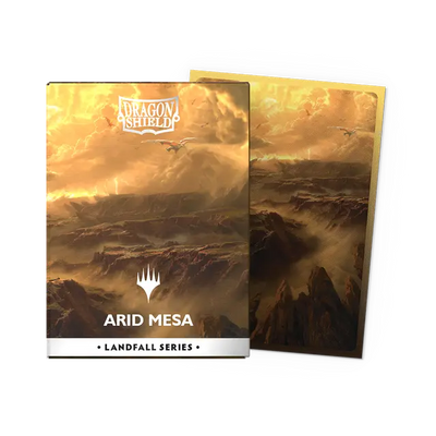 Matte Dual Art Sleeves - Landfall Series Arid Mesa x100 | Fundas y accesorios Dragon Shield para cartas TCG en PiedraBruja Chile