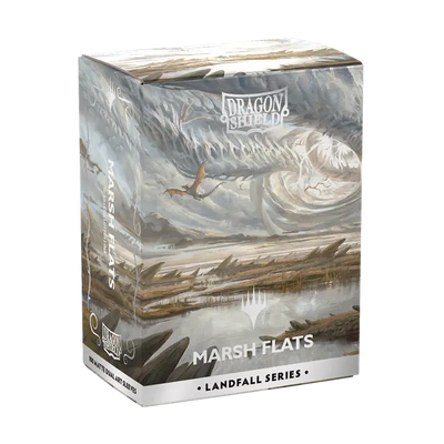 Matte Dual Art Sleeves - Landfall Series Marsh Flats x100 | Fundas y accesorios Dragon Shield para cartas TCG en PiedraBruja Chile
