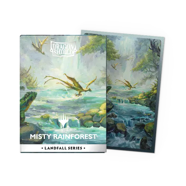 Matte Dual Art Sleeves - Landfall Series Misty Rainforest x100