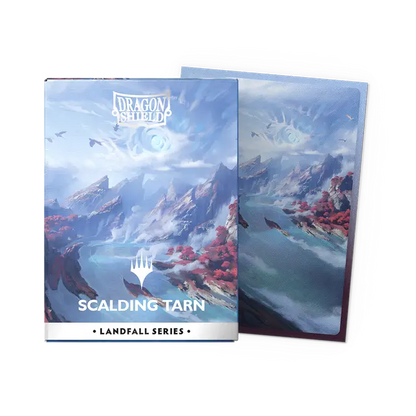 Matte Dual Art Sleeves - Landfall Series Scalding Tarn x100 | Fundas y accesorios Dragon Shield para cartas TCG en PiedraBruja Chile