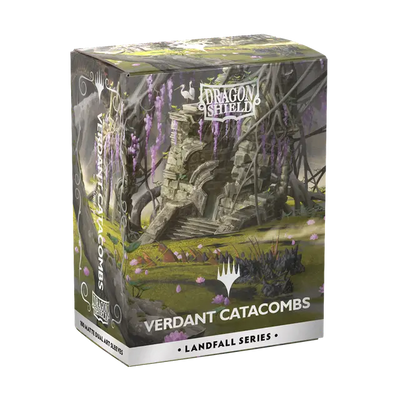 Matte Dual Art Sleeves - Landfall Series Verdant Catacombs x100 | Fundas y accesorios Dragon Shield para cartas TCG en PiedraBruja Chile