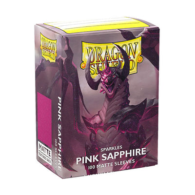 Matte Dual Sleeves - Sparkles Pink Sapphire | Fundas y accesorios Dragon Shield para cartas TCG en PiedraBruja Chile