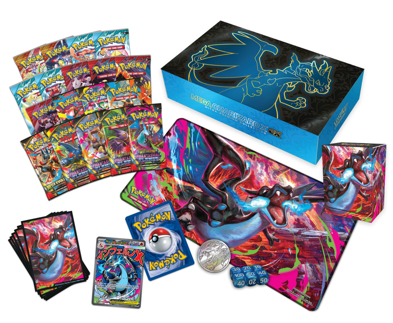 超レア:コレクターアイテム U2 POP 特別版 VHS & CD BOXセット Mega Charizard X ex Ultra Premium Collection | TCG Pokemon