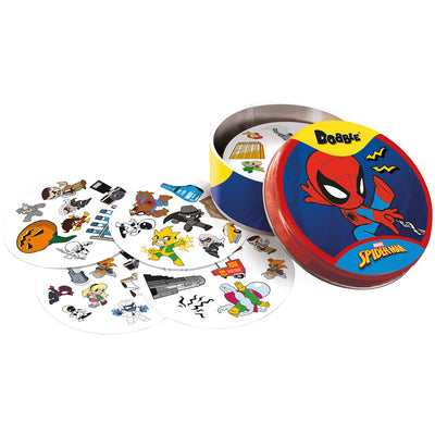 Dobble - Spiderman | Juegos de mesa para todas las edades en PiedraBruja Chile