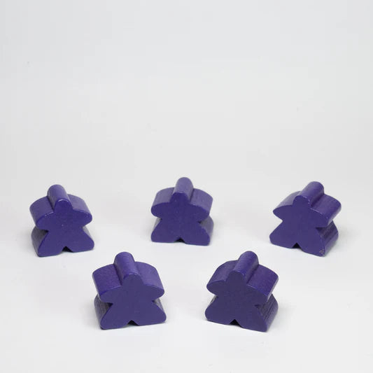 Blister de Meeples Purpura (x8) - Fichas para Juegos de Mesa