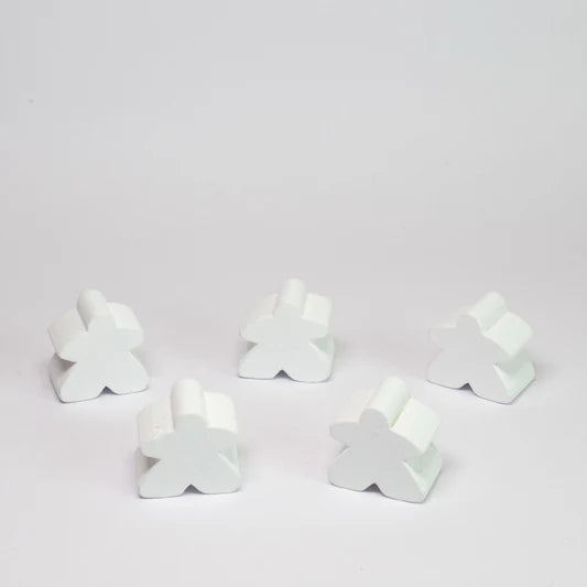 Blister de Meeples Blancos (x8) - Fichas para Juegos de Mesa