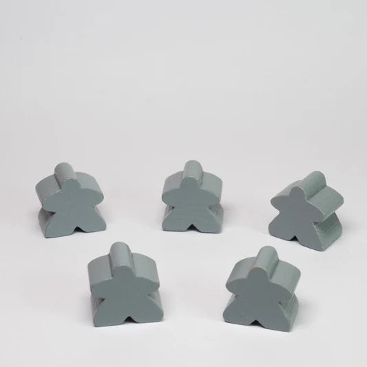 Blister de Meeples Grises (x8) - Fichas para Juegos de Mesa