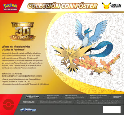 Pokemon TCG 30th Celebration - Poster Collection ESP