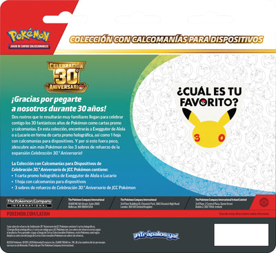 Pokemon TCG 30th Celebration - Alolan Exeggutor Tech Sticker Collection ESP