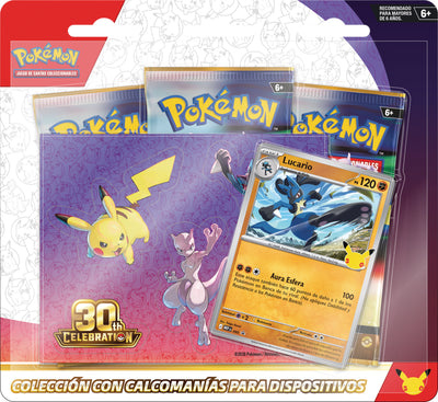 Pokemon TCG 30th Celebration - Lucario Tech Sticker Collection ESP