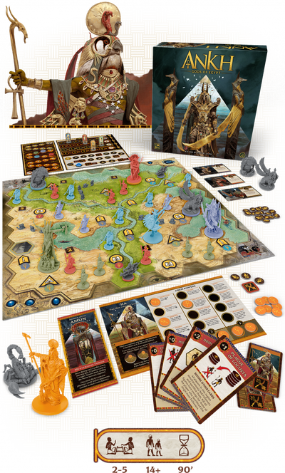 Ankh Dioses de Egipto | Juegos de mesa para todas las edades en PiedraBruja Chile