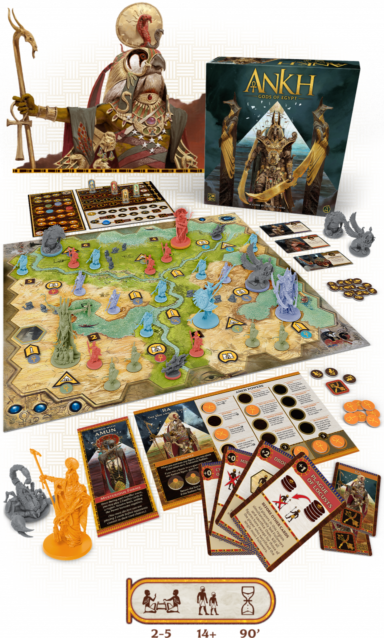 Ankh Dioses de Egipto | Juegos de mesa para todas las edades en PiedraBruja Chile