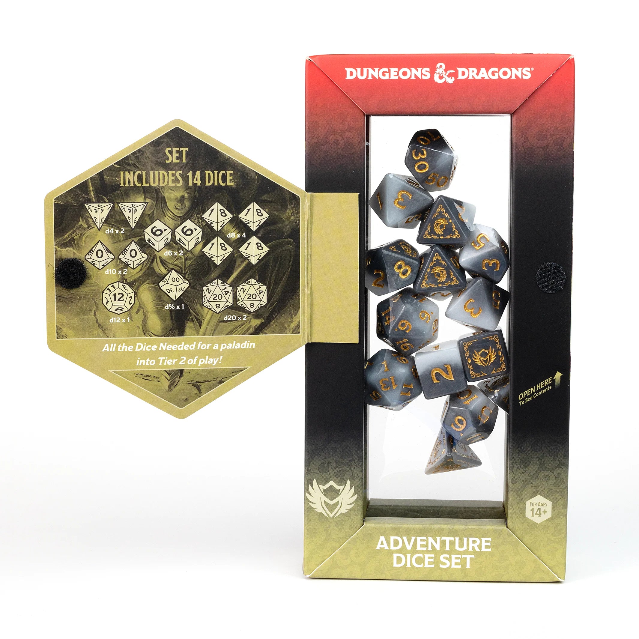 Paladin White / Grey - D&D Adventure Dice