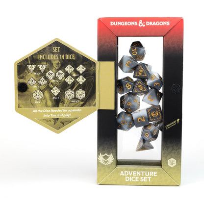 Paladin White / Grey - D&D Adventure Dice