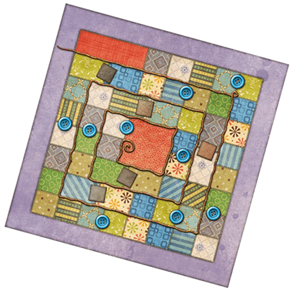 Tablero del juego Patchwork un juego de mesa