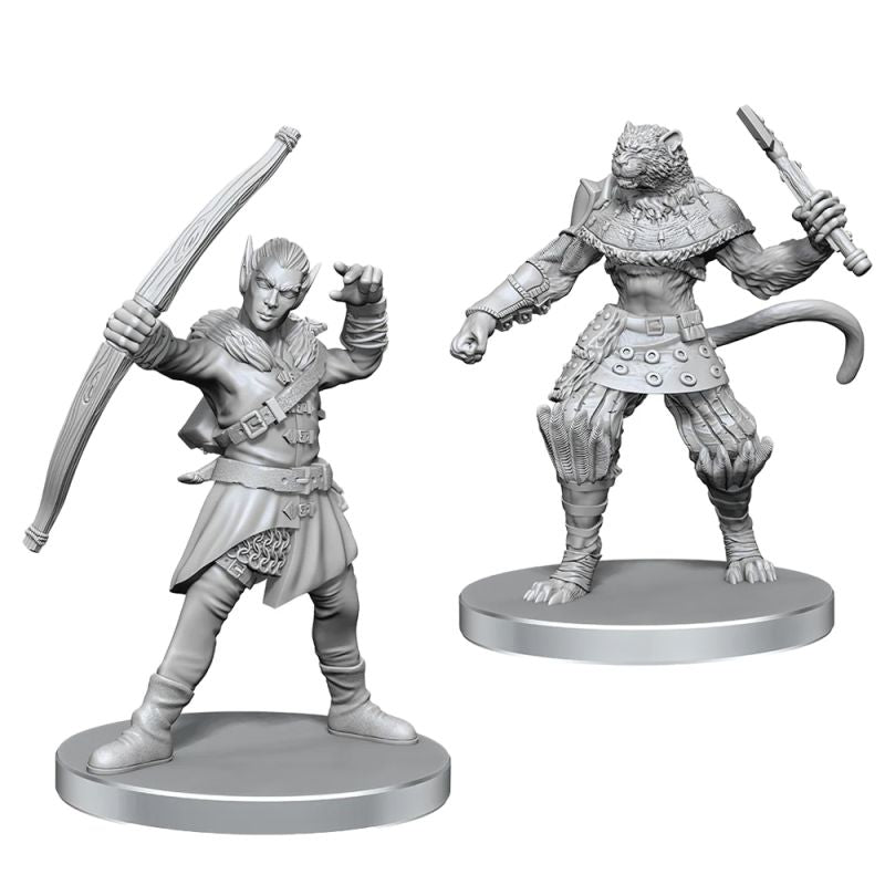 Pathfinder Miniatures - Wave 26 Elf Hunter & Catfolk Bandit