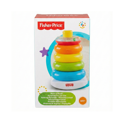 Pirámide Balanceante Fisher-Price: Juguete de Apilar y Estimulación Sensorial | Piedra Bruja 