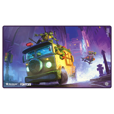 Playmat - Teenage Mutant Ninja Turtles Turtle Van | Accesorios para juegos de cartas coleccionables en PiedraBruja Chile