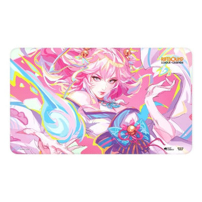 Playmat Riftbound Spiritforged - Spirit Blossom Ahri Art | Accesorios para juegos de cartas coleccionables en PiedraBruja Chile