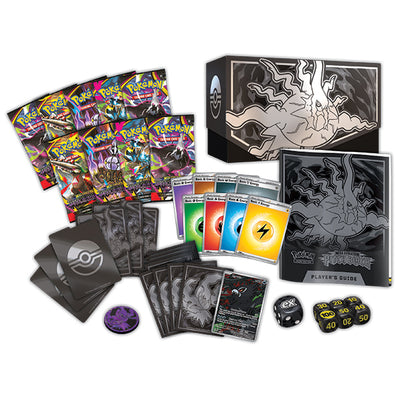 Mega Evolution Pitch Black Elite Trainer Box ESP | Pokémon TCG, sobres, cartas pokemon y coleccionables en PiedraBruja Chile