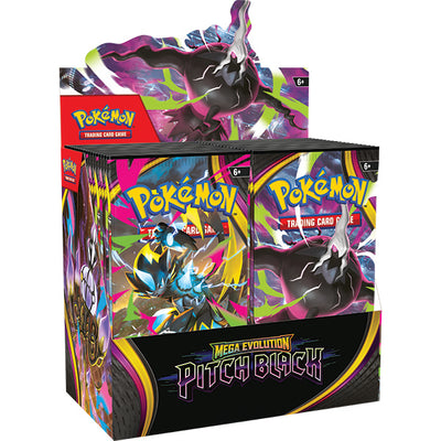 Mega Evolution Pitch Black Booster Display ING | Pokémon TCG, sobres, cartas pokemon y coleccionables en PiedraBruja Chile