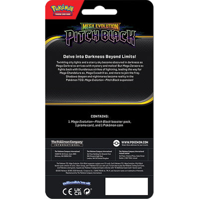 Mega Evolution Pitch Black Checklane Blister Display ING | Pokémon TCG, sobres, cartas pokemon y coleccionables en PiedraBruja Chile