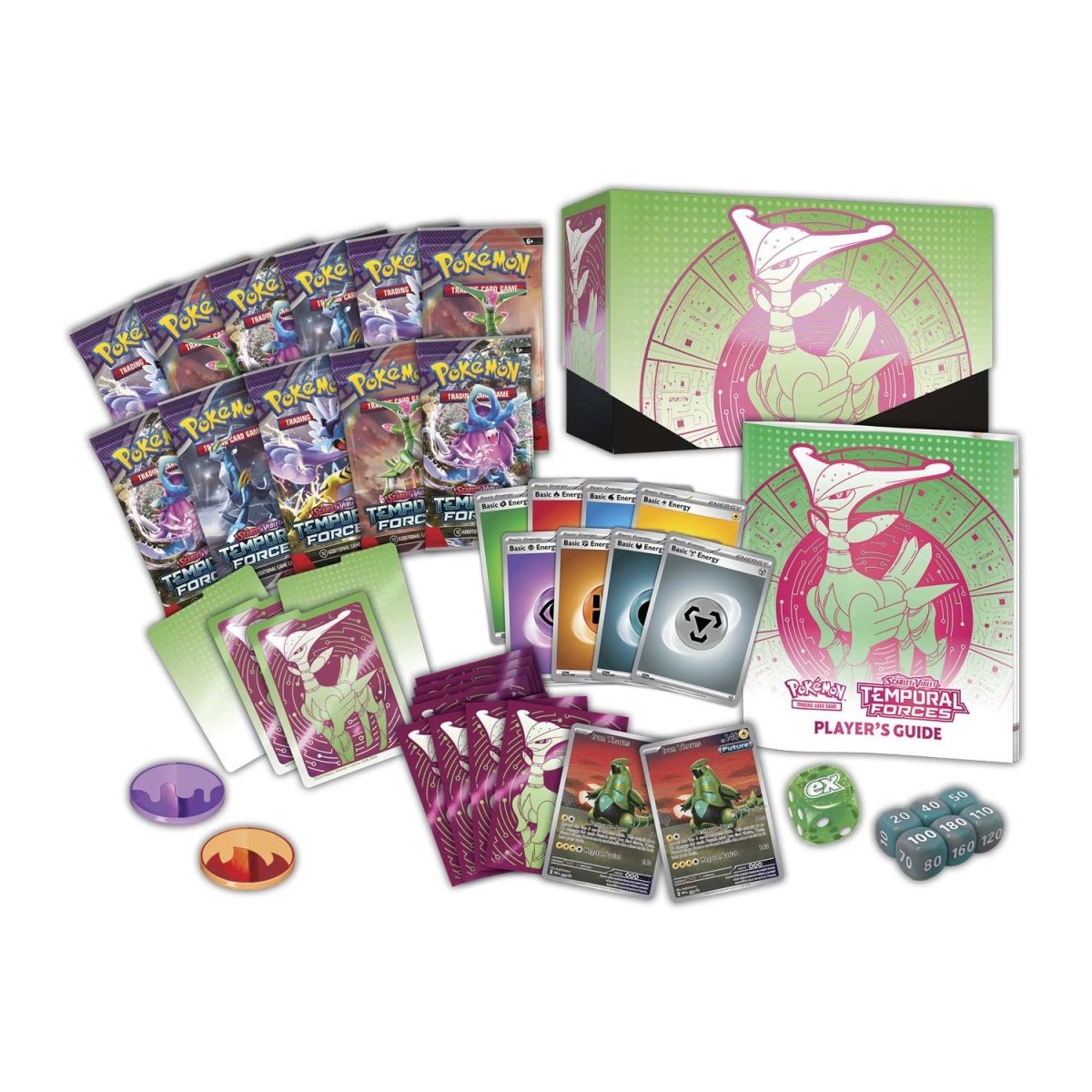 Temporal Forces Iron Leaves - Elite Trainer Box ESP | Pokémon TCG, sobres, cartas pokemon y coleccionables en PiedraBruja Chile