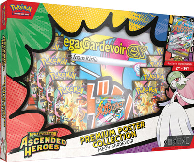 Mega Evolution Ascended Heroes Premium Poster Collection ESP | Pokémon TCG, sobres, cartas pokemon y coleccionables en PiedraBruja Chile