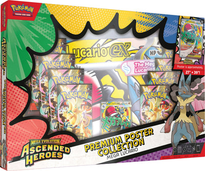 Mega Evolution Ascended Heroes Premium Poster Collection ESP | Pokémon TCG, sobres, cartas pokemon y coleccionables en PiedraBruja Chile