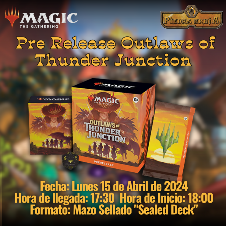 Torneo Magic the Gathering Pre Release Outlaws of Thunder Junction