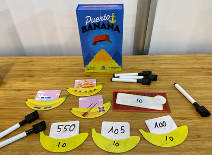 Contenido del juego de mesa puerto banana