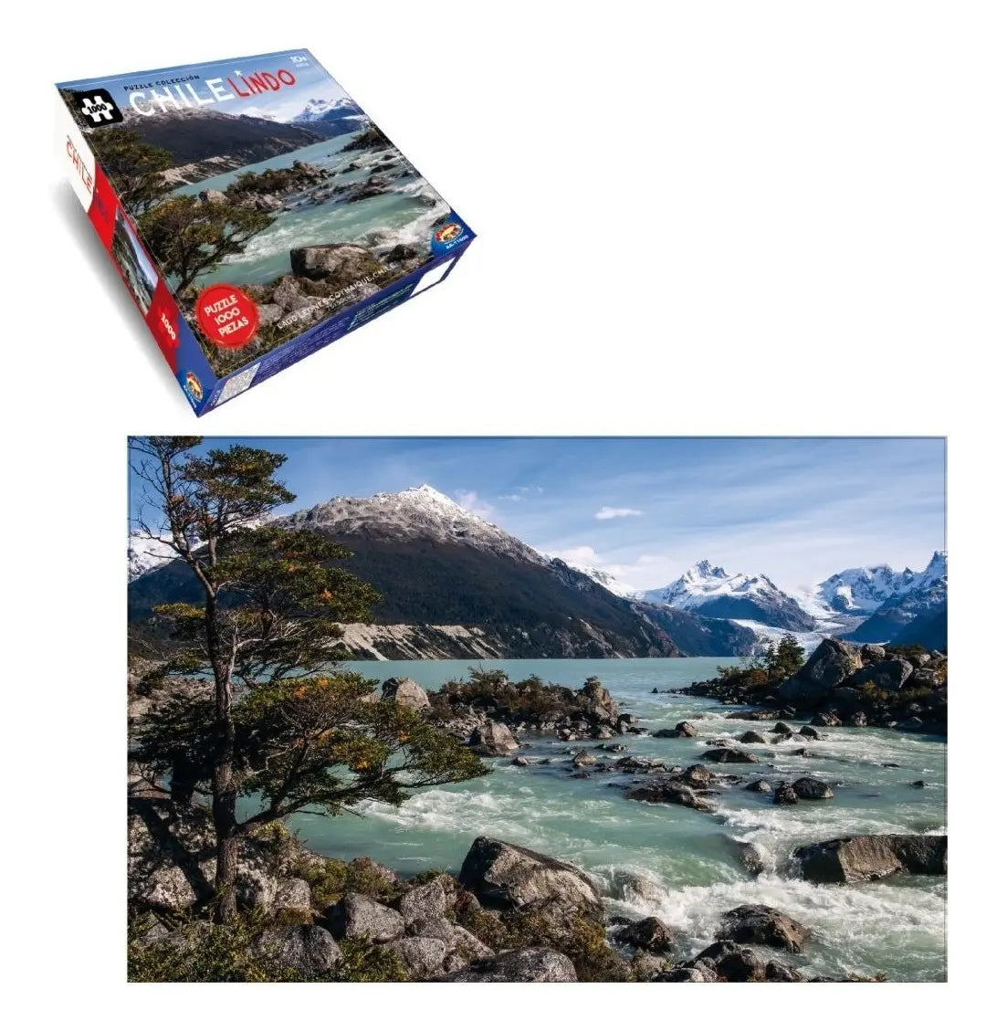 Puzzle 1000 Piezas - Lagos Leones Colección Chile Lindo