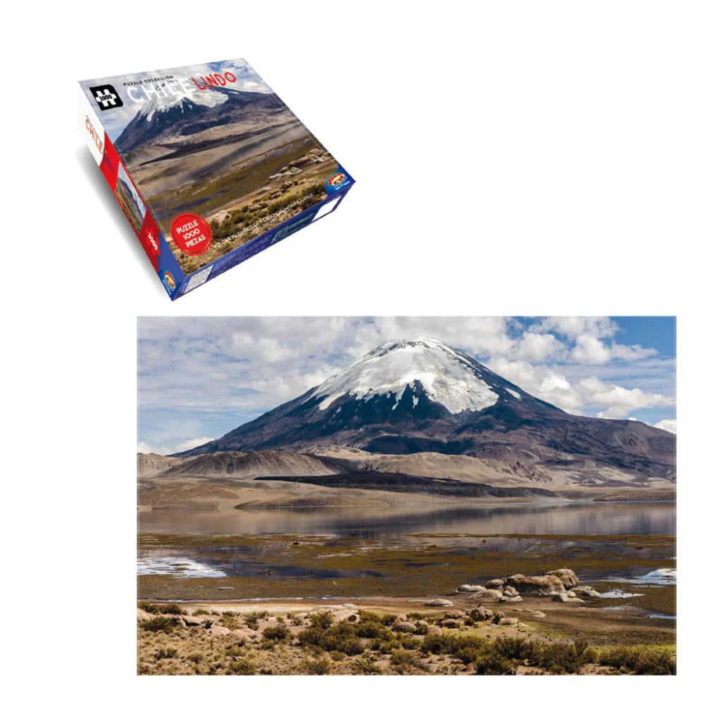 Puzzle 1000 Piezas - Volcán Parinacota Colección Chile Lindo