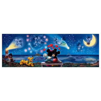 Puzzle 1000 Piezas - Mickey y Minnie Panorámico | Rompecabezas e ingenios para niños, desafía su mente en PiedraBruja Chile