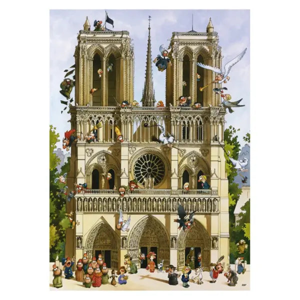 Puzzle 1000 Piezas - Vive Notre Dame! Cartoon Classics
