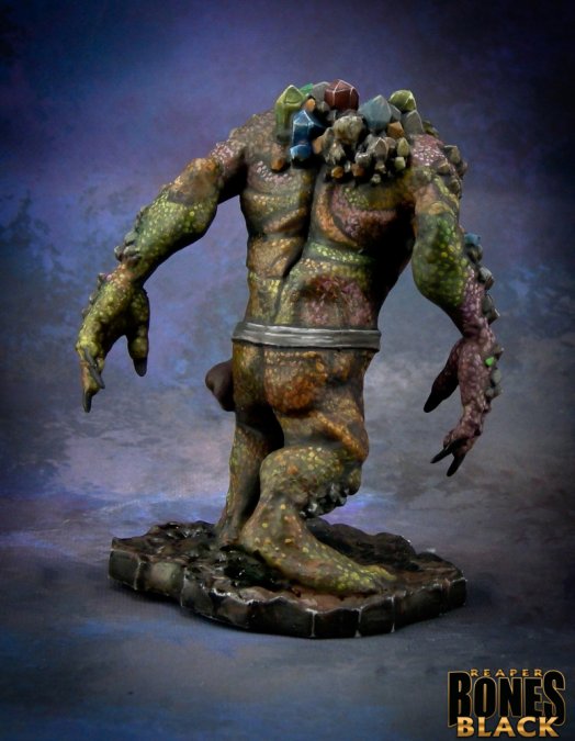 Miniatura Reaper Bones Black Rock Troll | Piedra Bruja
