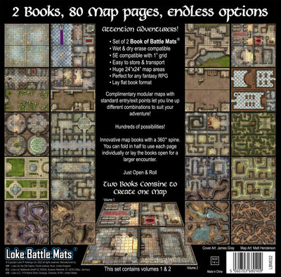 Castles Crypts & Caverns Books of Battle Mats | Dungeons & Dragons y accesorios D&D en PiedraBruja Chile