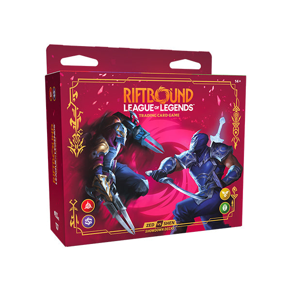 Riftbound League of Legends TCG: Set 4 Vendetta - Showdown Decks Zed vs Shen | Riftbound TCG y productos relacionados en PiedraBruja Chile