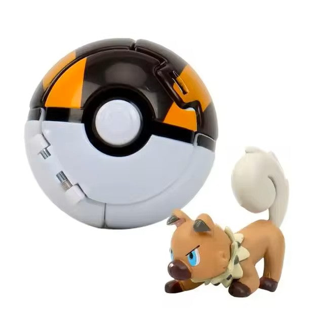 Figura Pokeball Pokemon Rockruff