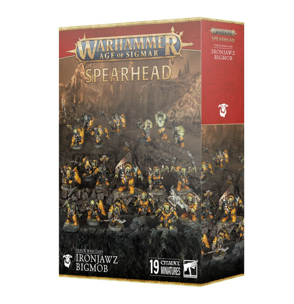 Warhammer Age of Sigmar - Spearhead Orruk Warclans Ironjawz Bigmob