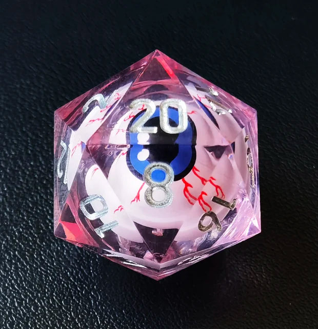 Rellenos - 1D20 Rosa con Ojo Azul