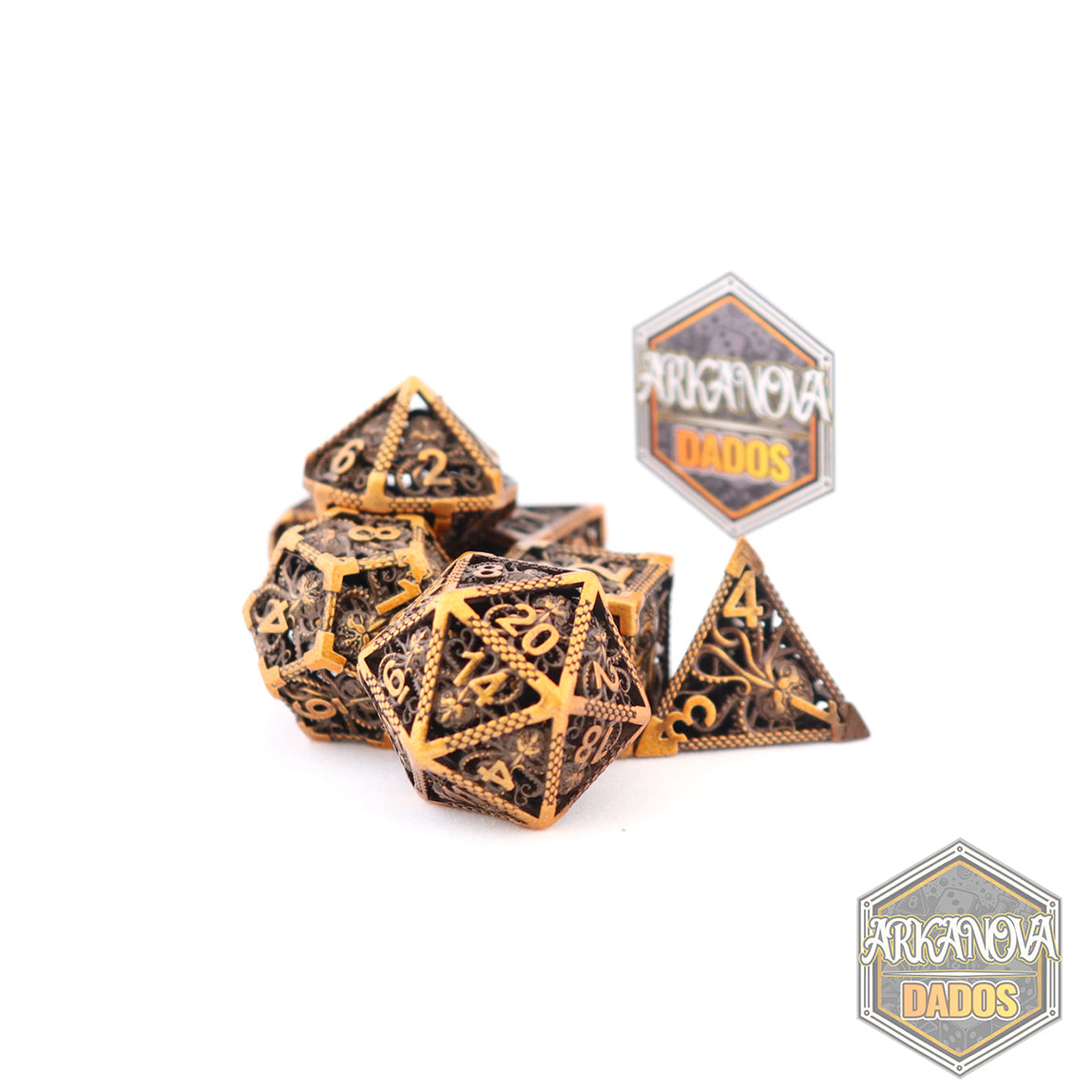 Metálicos - Filigrana de Cthulhu en Oro Antiguo